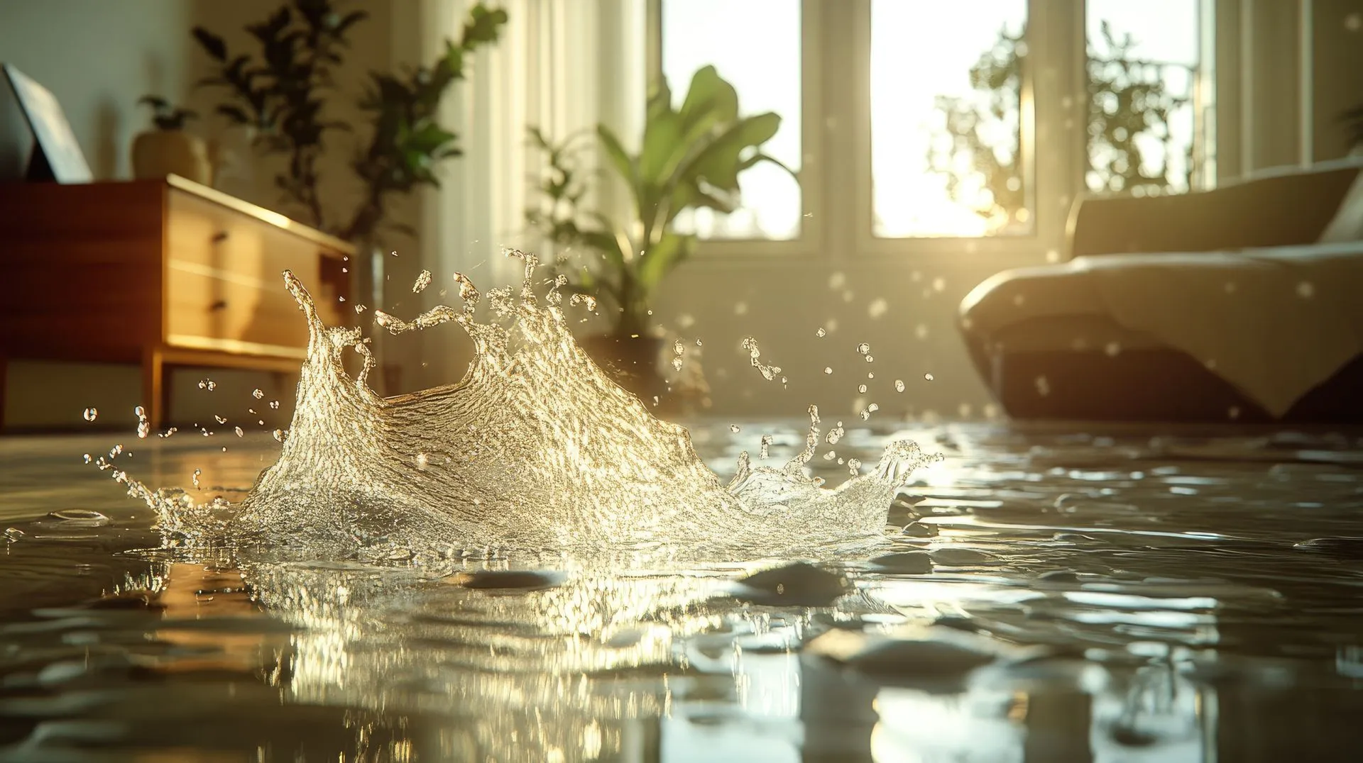 Water overflow damage